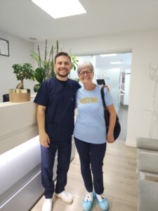 Dental team of horizontal and vertical bone grafting at Tirana Dental Center
